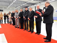 Slavnostní otevření 23.1.2013 - Generální vikář českobudějovické diecéze mons. Pintíř žehná HCP a jeho návštěvníkům